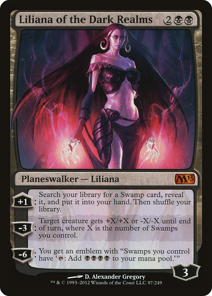 Liliana of the Dark Realms (M13-097) [Magic 2013] MTG Single Wizards of the Coast
