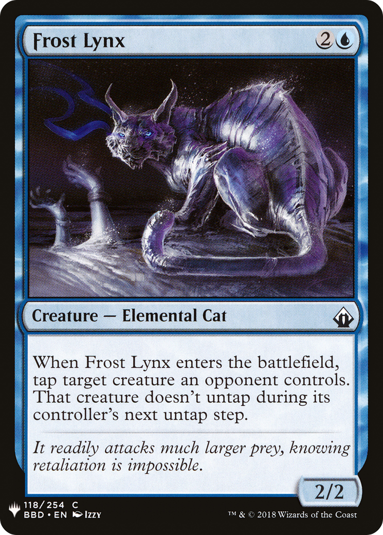 Frost Lynx (LIST-118) [Mystery Booster] The List MTG Single Wizards of the Coast