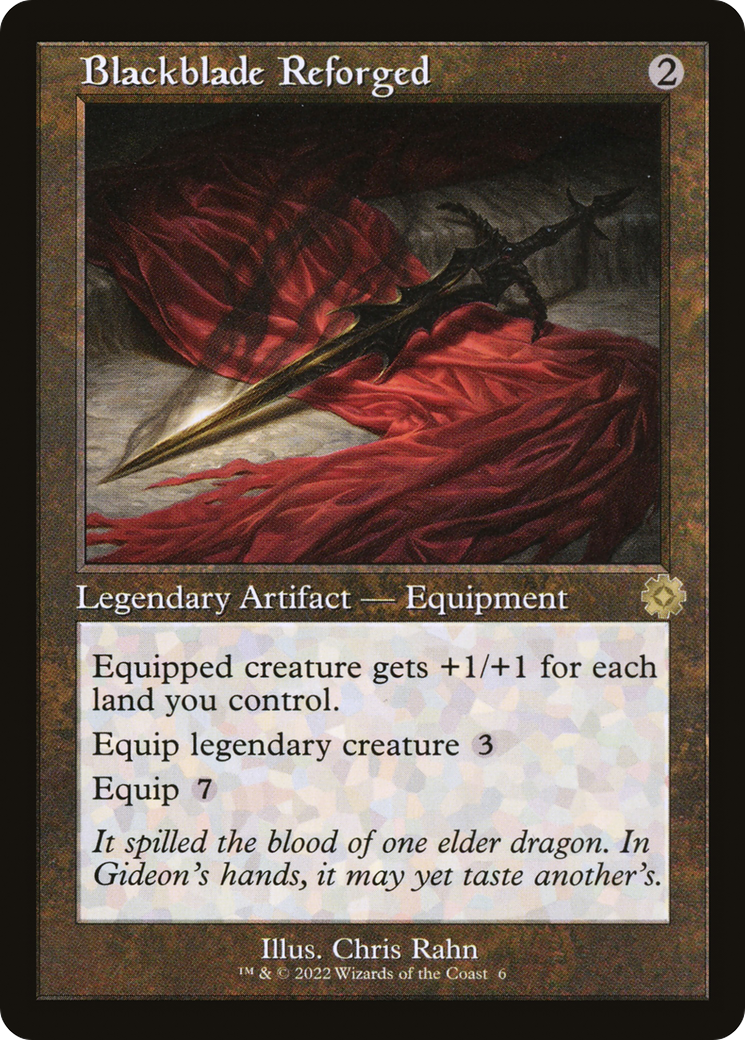 Blackblade Reforged (BRR-006) [The Brothers' War Retro Artifacts] MTG Single Wizards of the Coast