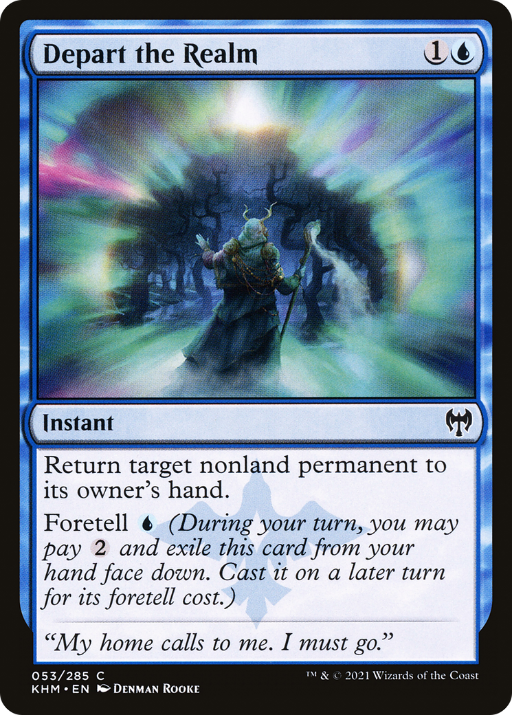 Depart the Realm (KHM-053) [Kaldheim] MTG Single Wizards of the Coast