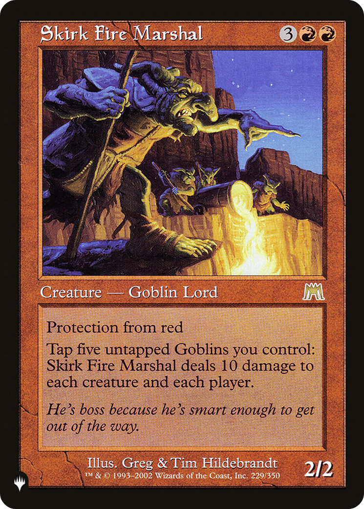 Skirk Fire Marshal (LIST-229/350) [Mystery Booster] The List MTG Single Wizards of the Coast