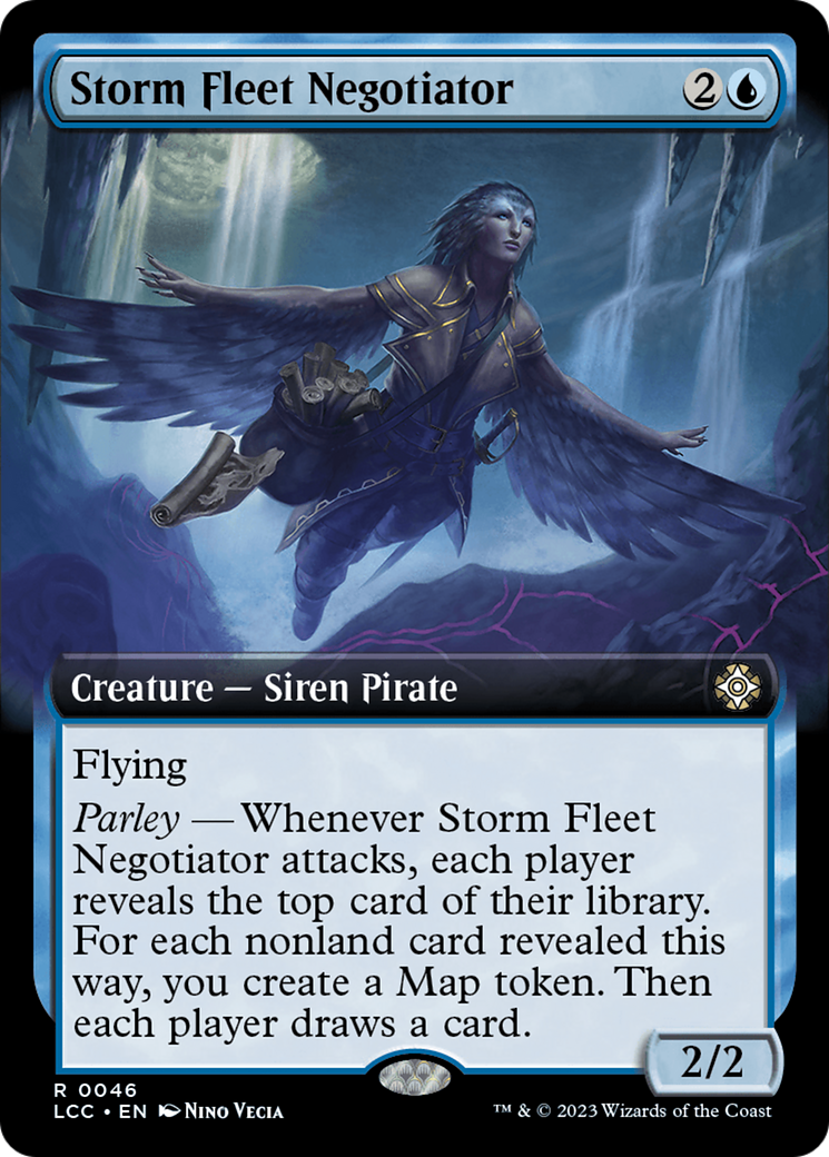 Storm Fleet Negotiator (LCC-046) [The Lost Caverns of Ixalan Commander] (Extended Art) MTG Single Wizards of the Coast
