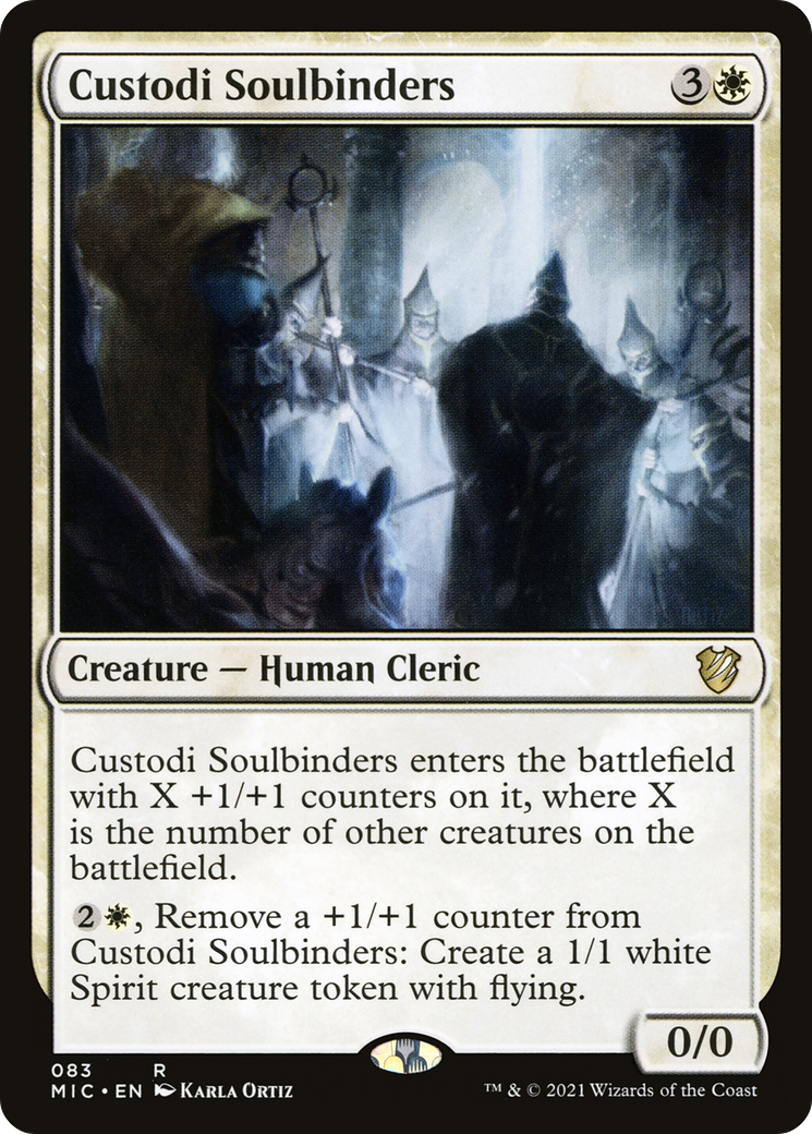 Custodi Soulbinders (MIC-083) [Midnight Hunt Commander] MTG Single Wizards of the Coast