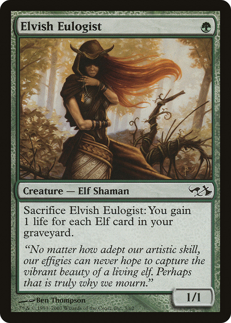 Elvish Eulogist (EVG-003) [Misc] Duel Decks: Elves vs. Goblins MTG Single Wizards of the Coast