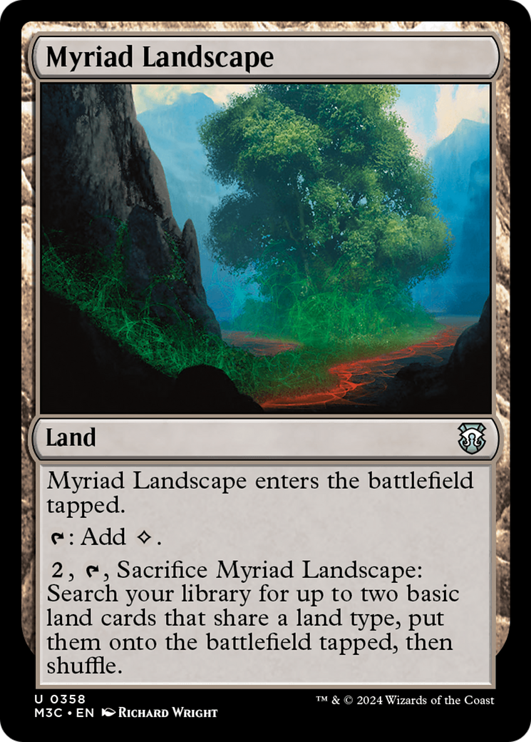 Myriad Landscape (M3C-358) [Modern Horizons 3 Commander] MTG Single Wizards of the Coast