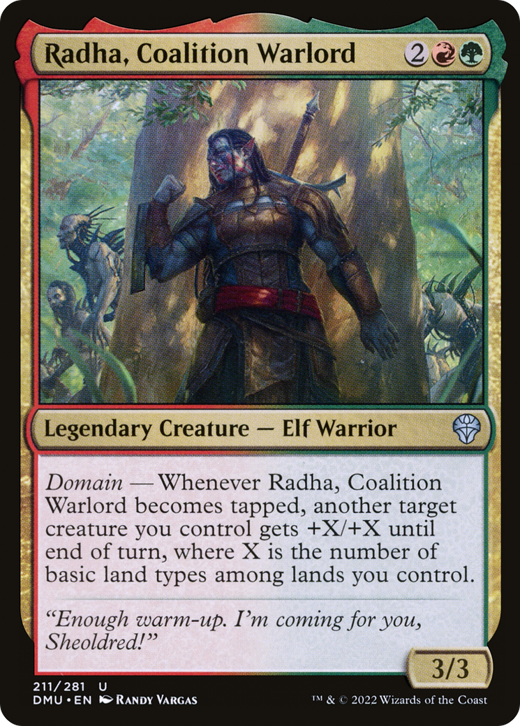 Radha, Coalition Warlord (DMU-211) [Dominaria United] MTG Single Wizards of the Coast