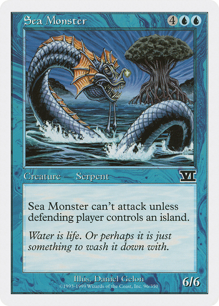 Sea Monster (6ED-096) [Classic Sixth Edition] MTG Single Wizards of the Coast