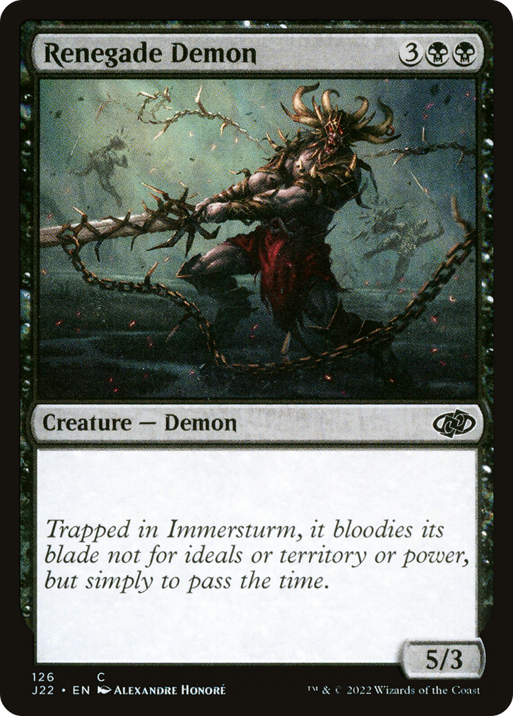 Renegade Demon (J22-126) [Jumpstart 2022] MTG Single Wizards of the Coast