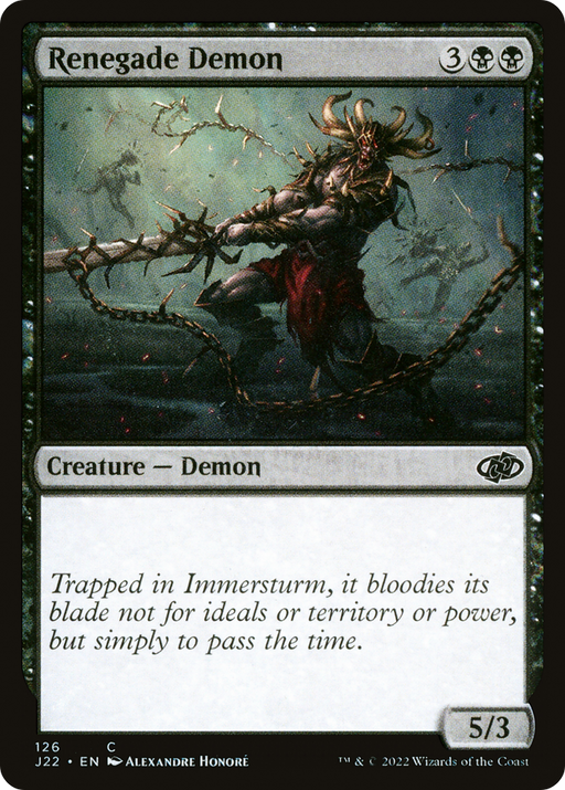 Renegade Demon (J22-126) [Jumpstart 2022] MTG Single Wizards of the Coast