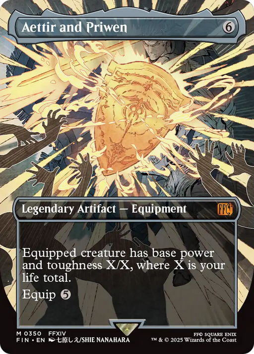 Aettir and Priwen (FIN-350) [FINAL FANTASY] (Borderless) MTG Single Wizards of the Coast