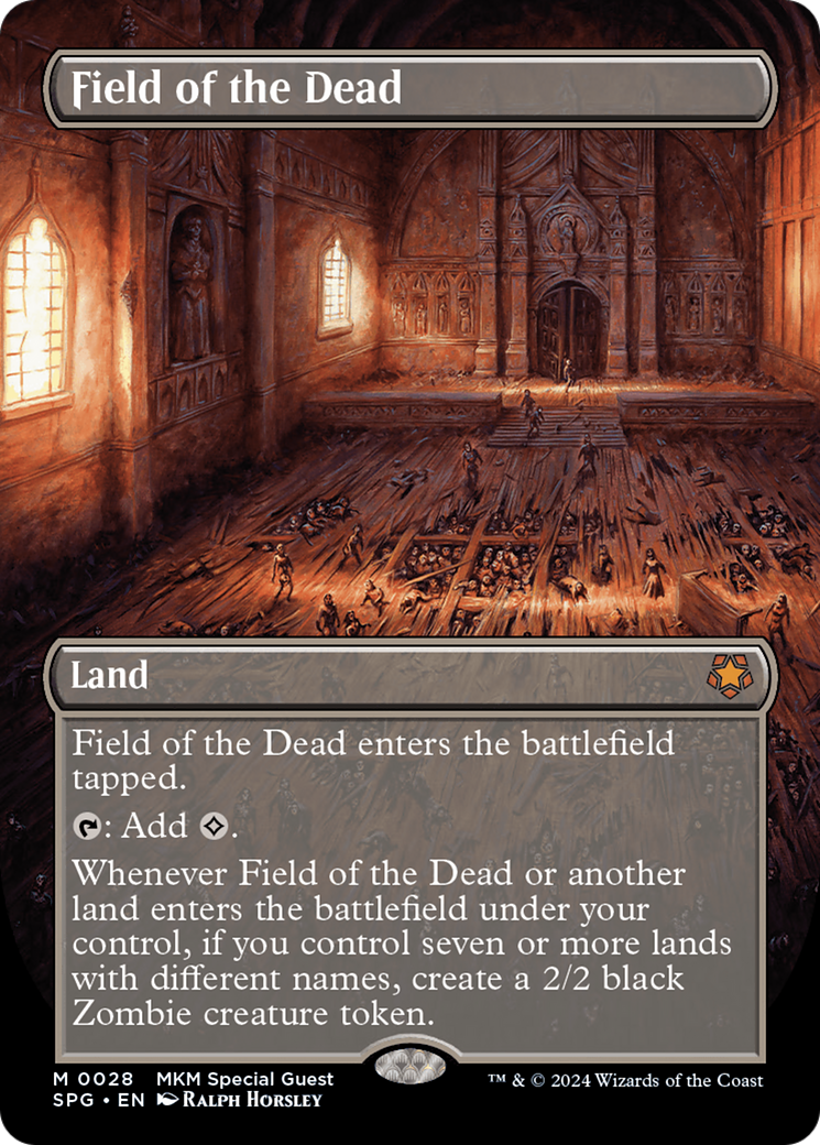Field of the Dead (SPG-028) [Special Guests] (Borderless) Foil MTG Single Wizards of the Coast