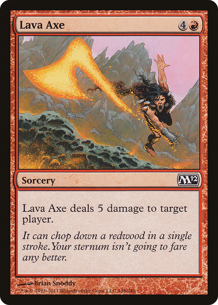 Lava Axe (M12-148) [Magic 2012] Foil MTG Single Wizards of the Coast