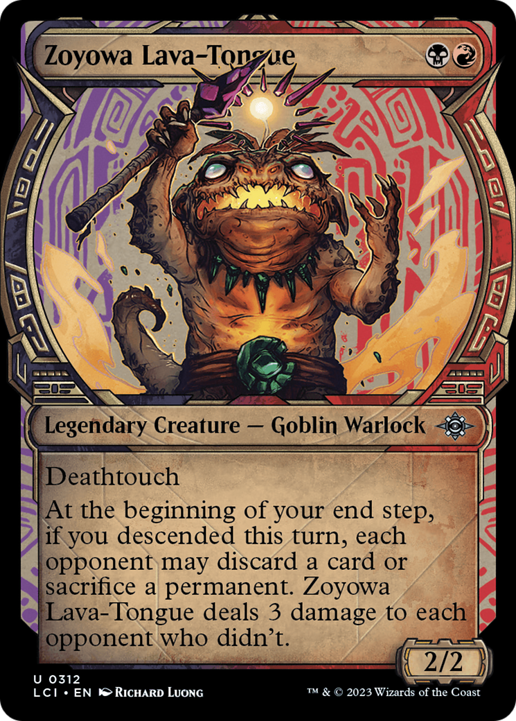 Zoyowa Lava-Tongue (LCI-312) [The Lost Caverns of Ixalan] (Showcase) Foil MTG Single Wizards of the Coast