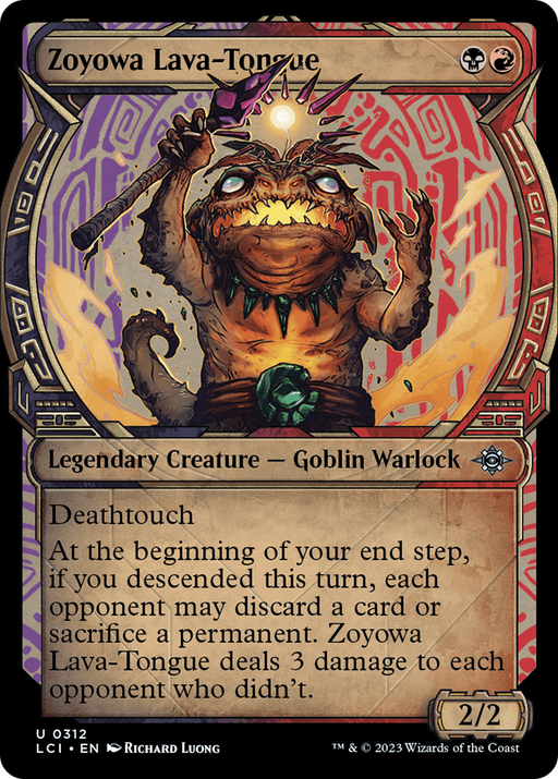 Zoyowa Lava-Tongue (LCI-312) [The Lost Caverns of Ixalan] (Showcase) MTG Single Wizards of the Coast