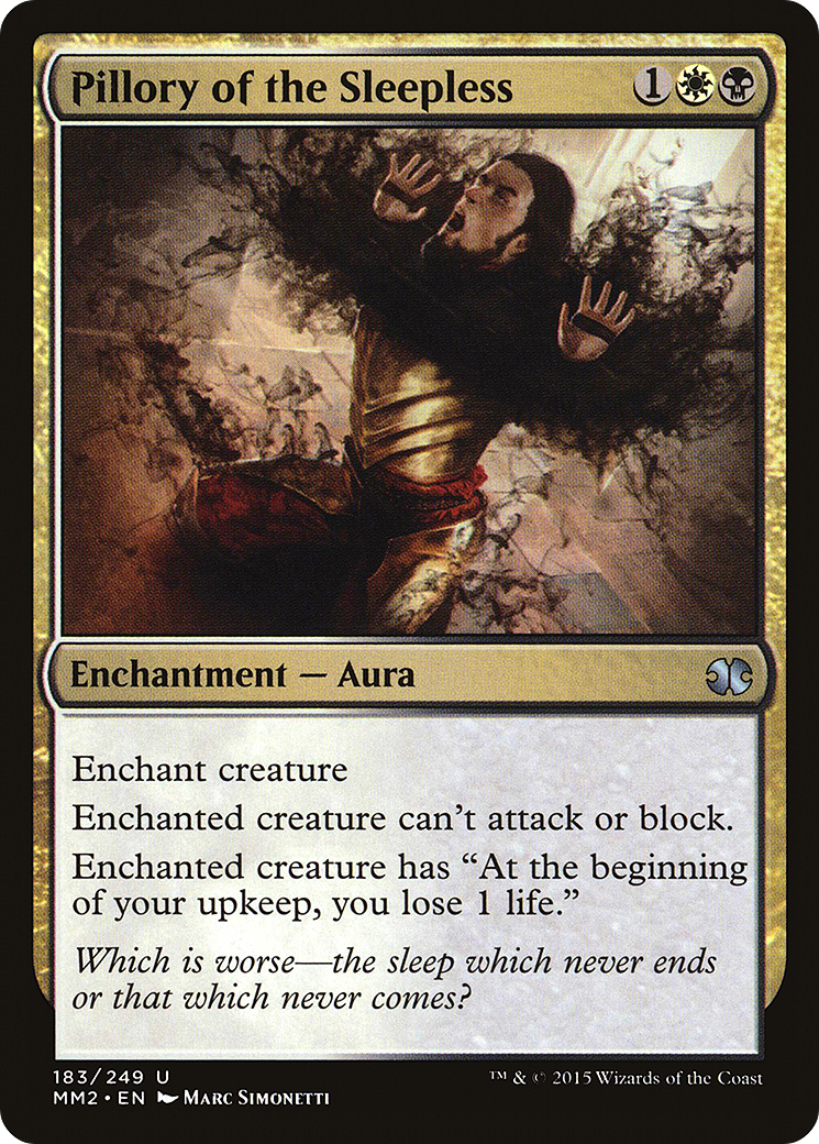 Pillory of the Sleepless (MM2-183) [Modern Masters 2015] MTG Single Modern Masters 2015