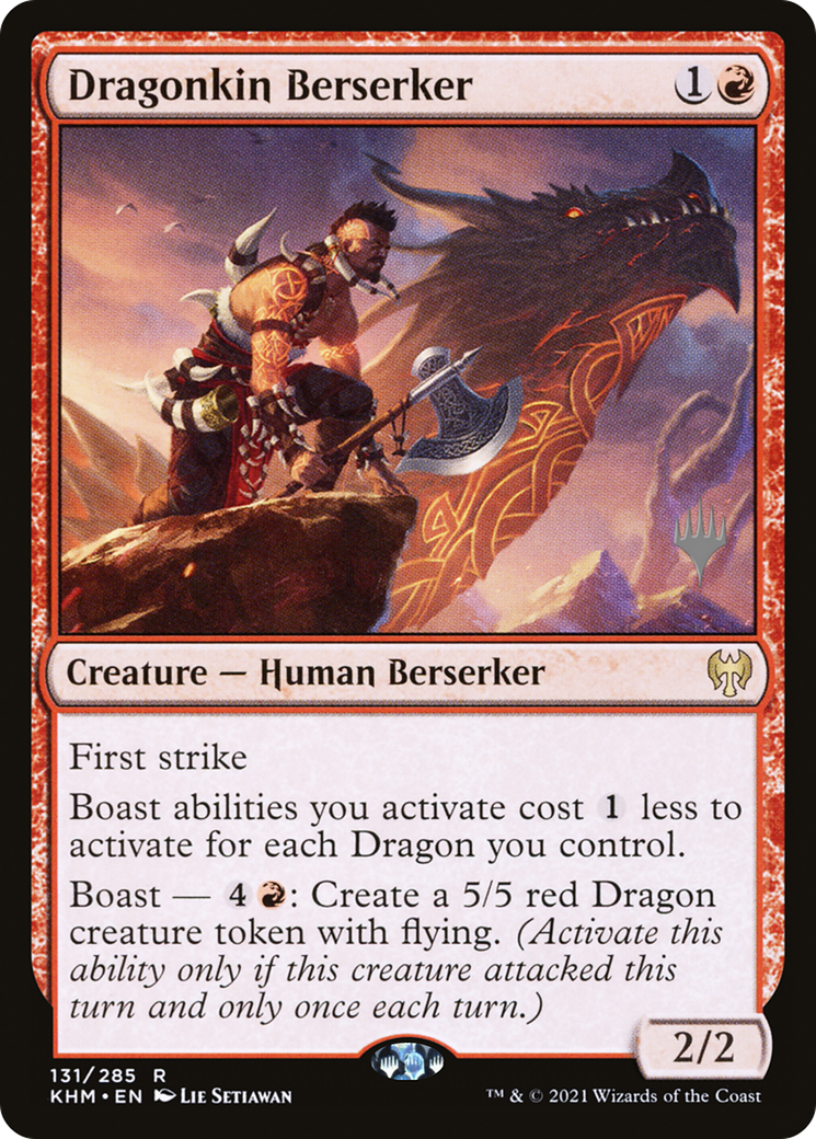 Dragonkin Berserker (PPKHM-131) [Kaldheim Promos] MTG Single Wizards of the Coast
