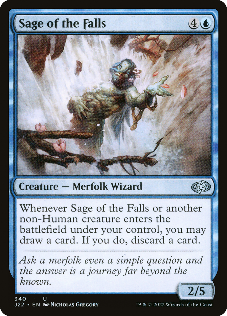 Sage of the Falls (J22-340) [Jumpstart 2022] MTG Single Wizards of the Coast