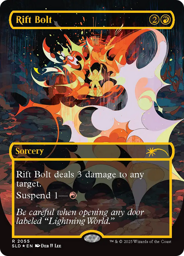 Rift Bolt (SLD-2055) [Secret Lair] Drop (Borderless) Foil MTG Single Wizards of the Coast