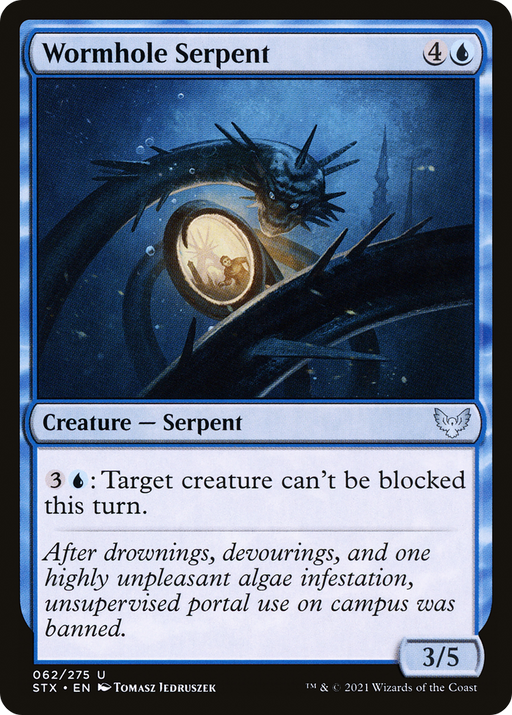 Wormhole Serpent (STX-062) [Strixhaven: School of Mages] MTG Single Wizards of the Coast