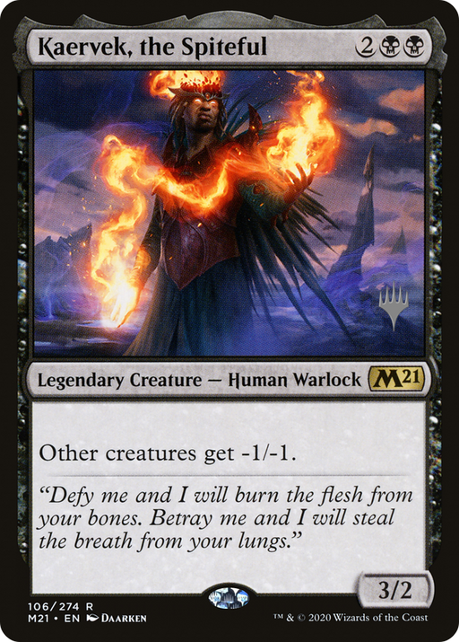 Kaervek, the Spiteful (PPM21-106P) [Core Set 2021 Promos] MTG Single Wizards of the Coast