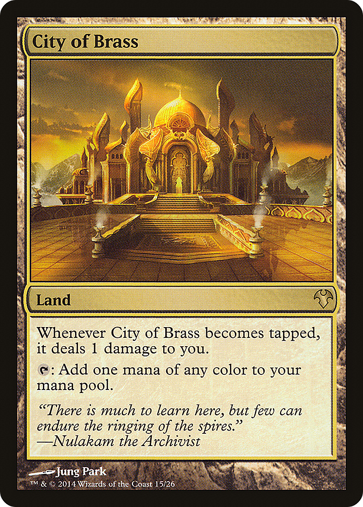 City of Brass (MD1-015) [Misc] Modern Event Deck 2014 MTG Single Wizards of the Coast