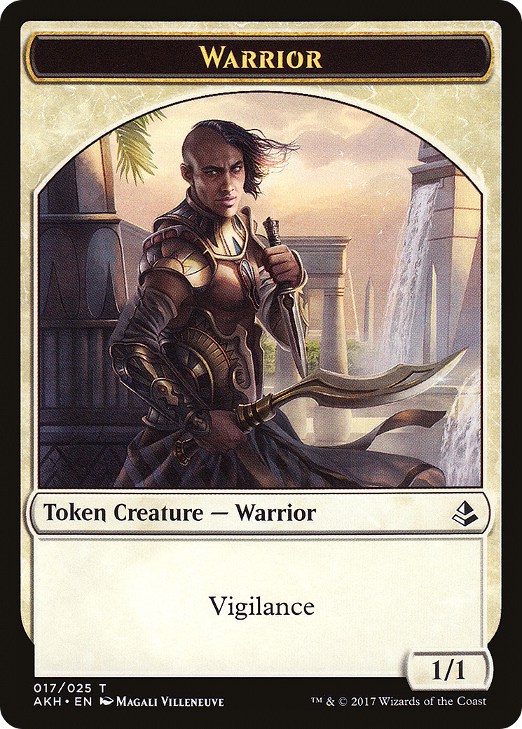 Warrior (AKH-017) [Tokens] Amonkhet Tokens Foil MTG Single Wizards of the Coast
