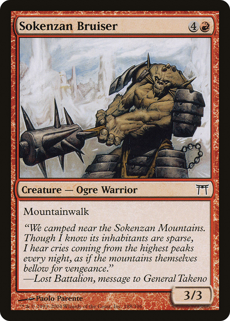 Sokenzan Bruiser (CHK-188) [Champions of Kamigawa] Foil MTG Single Wizards of the Coast