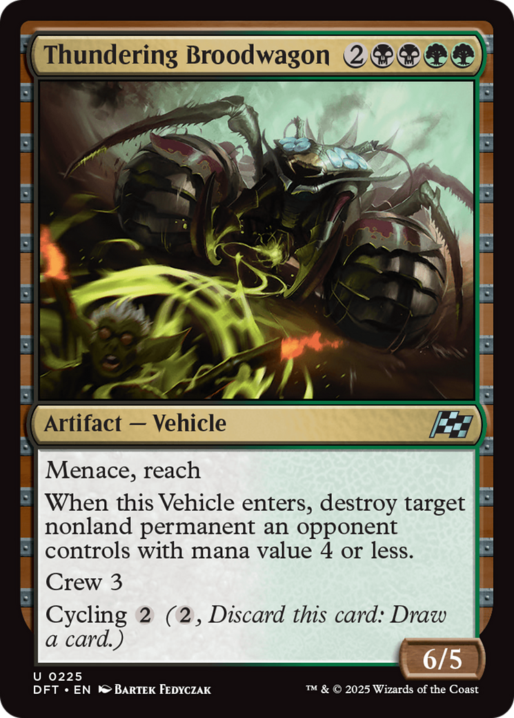 Thundering Broodwagon (DFT-225) [Aetherdrift] MTG Single Wizards of the Coast