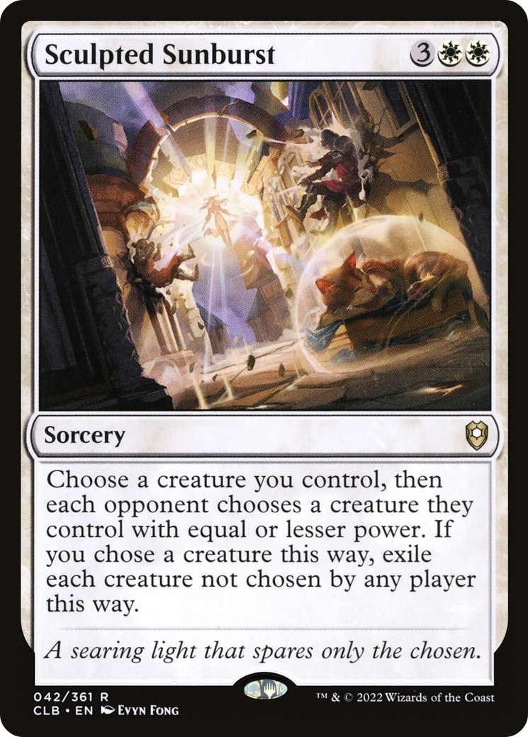 Sculpted Sunburst (CLB-042) [Commander Legends: Battle for Baldur's Gate] MTG Single Wizards of the Coast