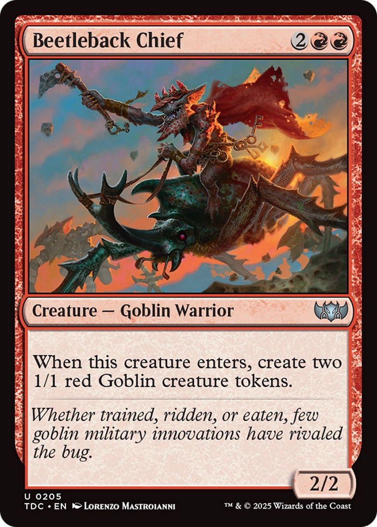 Beetleback Chief (TDC-205) [Commander: Tarkir: Dragonstorm] MTG Single Wizards of the Coast