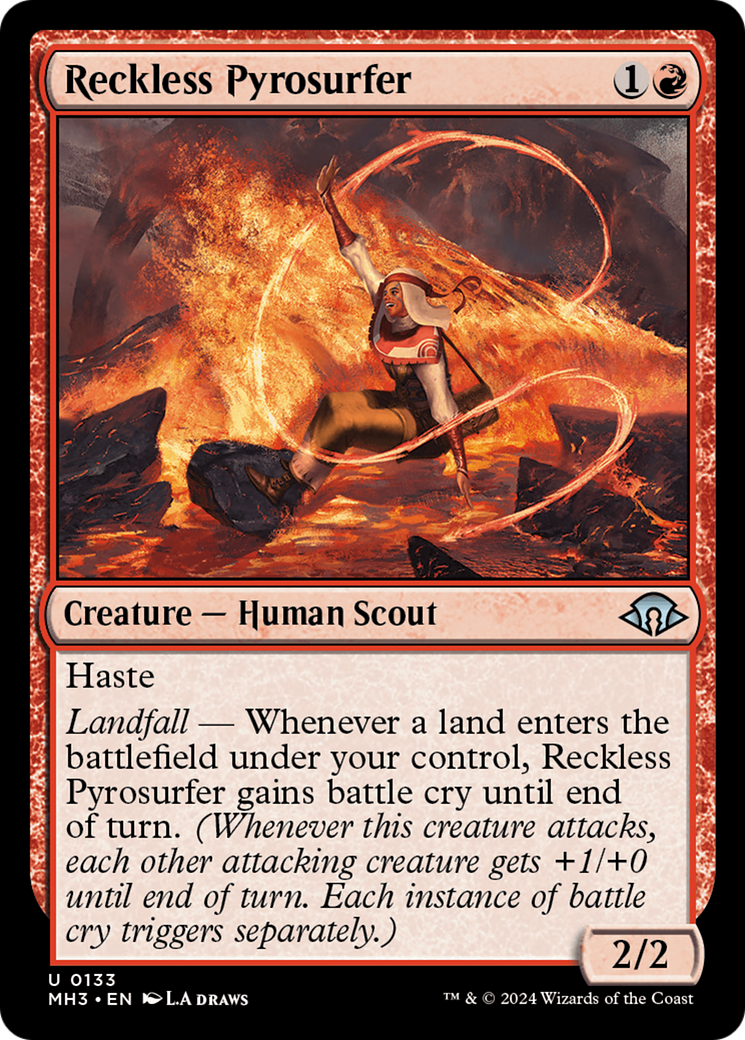 Reckless Pyrosurfer (MH3-133) [Modern Horizons 3] Foil MTG Single Modern Horizons 3