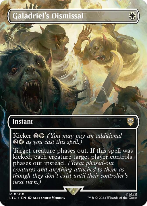 Galadriel's Dismissal (LTC-500) [Tales of Middle-earth Commander] (Borderless) MTG Single Wizards of the Coast