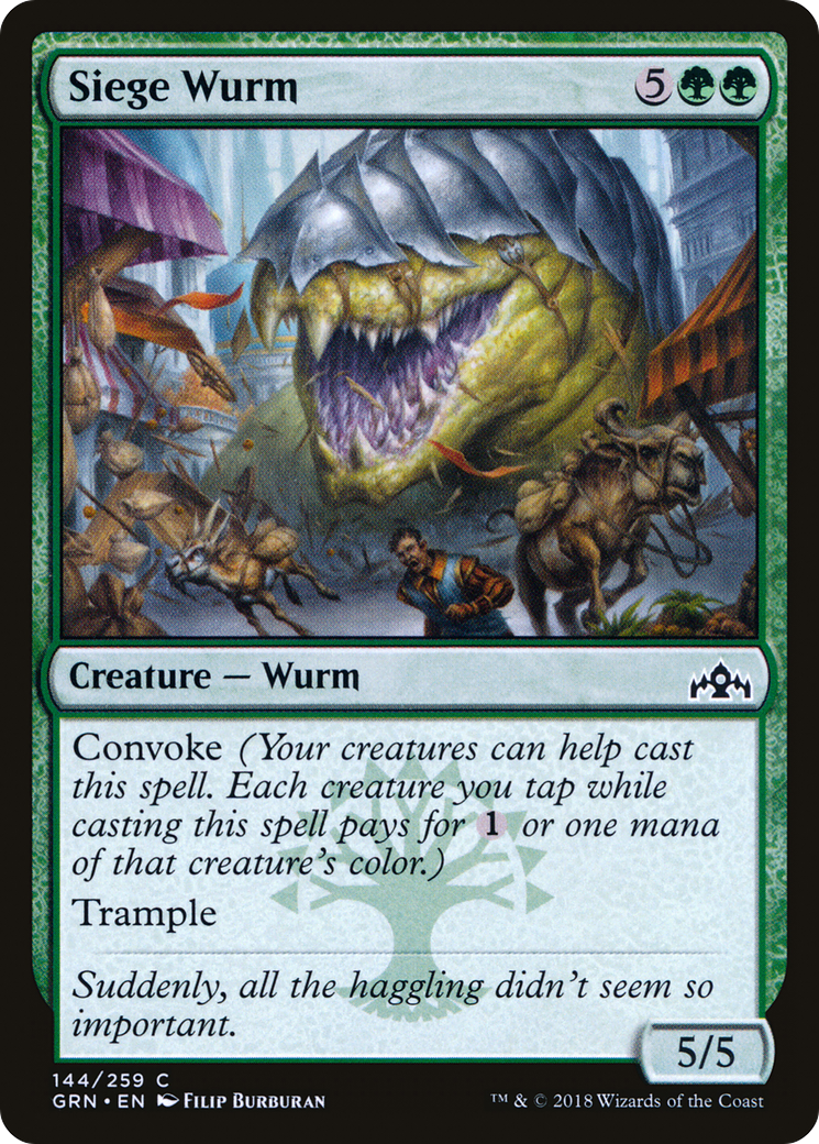 Siege Wurm (GRN-144) [Guilds of Ravnica] MTG Single Wizards of the Coast