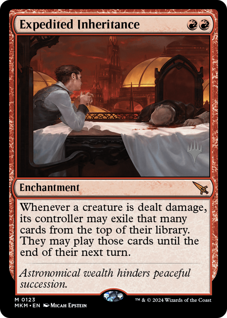 Expedited Inheritance (PPMKM-123) [Murders at Karlov Manor Promos] Foil MTG Single Wizards of the Coast
