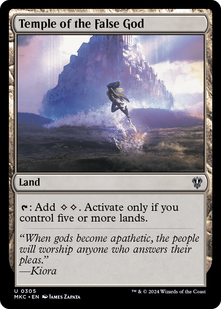 Temple of the False God (MKC-305) [Murders at Karlov Manor Commander] MTG Single Wizards of the Coast