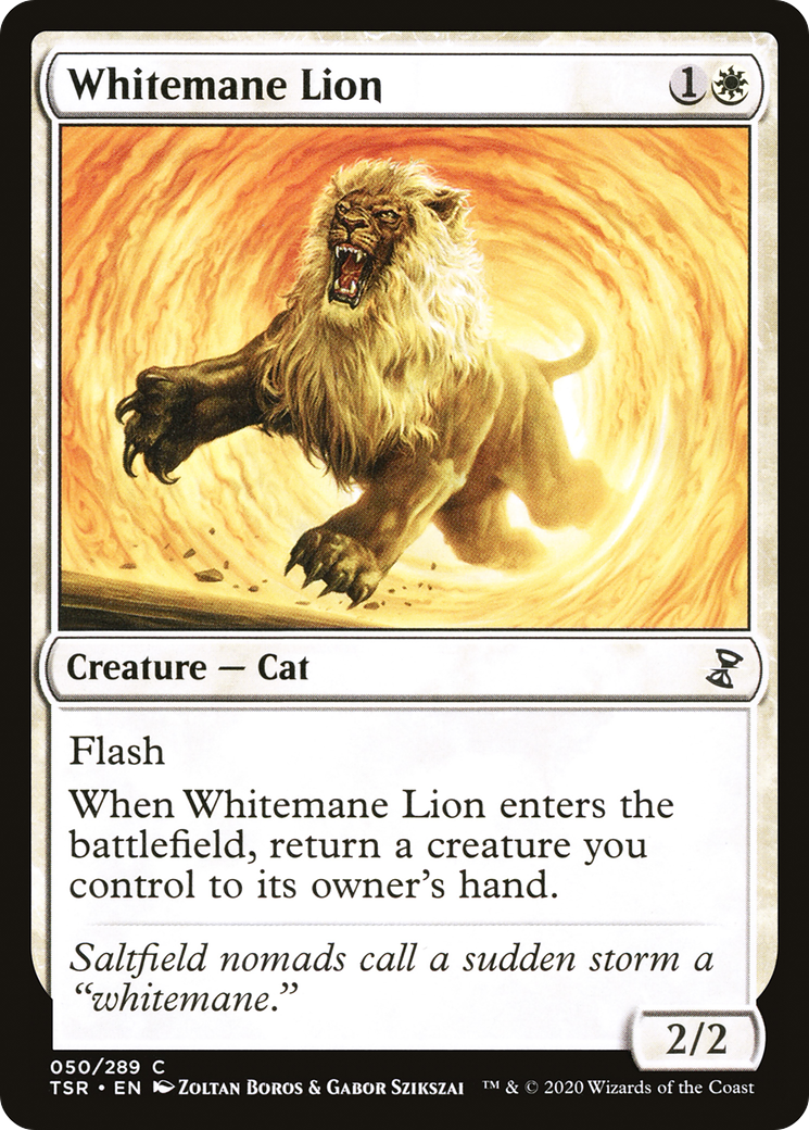 Whitemane Lion (TSR-050) [Time Spiral Remastered] Foil MTG Single Wizards of the Coast