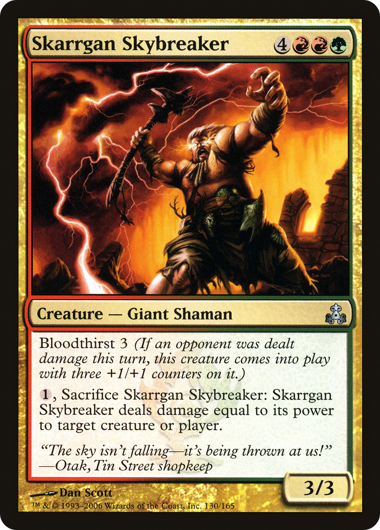 Skarrgan Skybreaker (GPT-130) [Guildpact] Foil MTG Single Wizards of the Coast