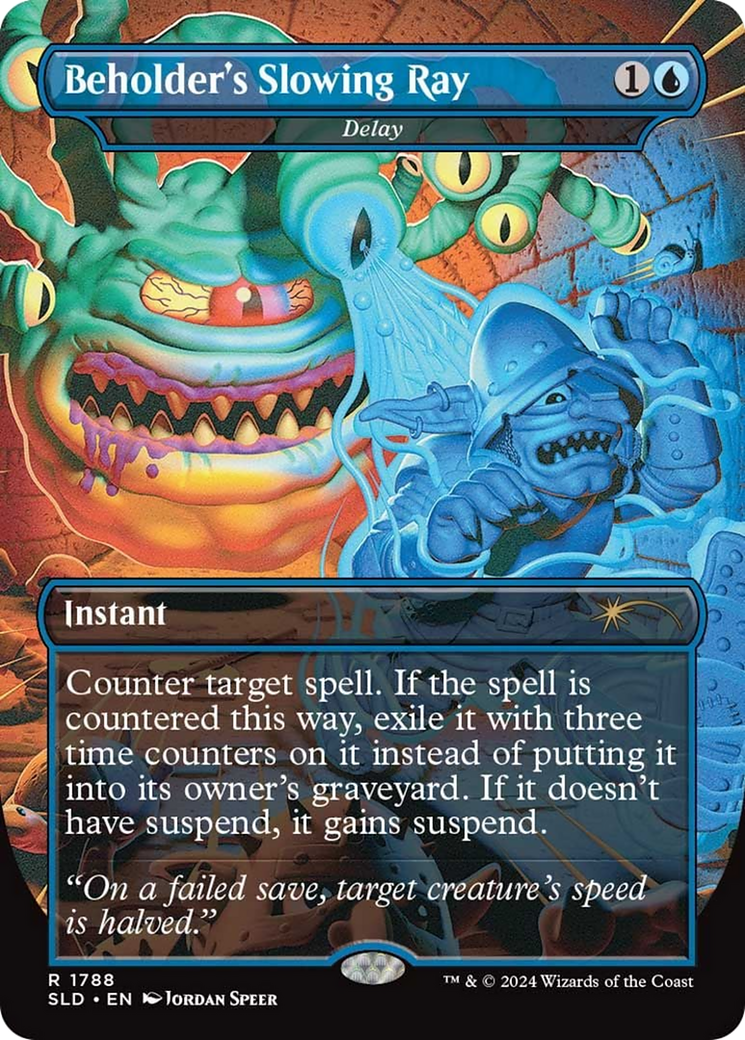 Beholder's Slowing Ray - Delay (SLD-1788) [Secret Lair] Drop (Borderless) MTG Single Wizards of the Coast
