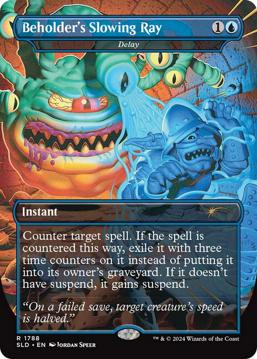 Beholder's Slowing Ray - Delay (SLD-1788) [Secret Lair] Drop (Borderless) MTG Single Wizards of the Coast