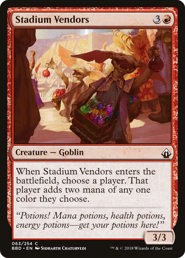 Stadium Vendors (BBD-063) [Battlebond] Foil MTG Single Wizards of the Coast