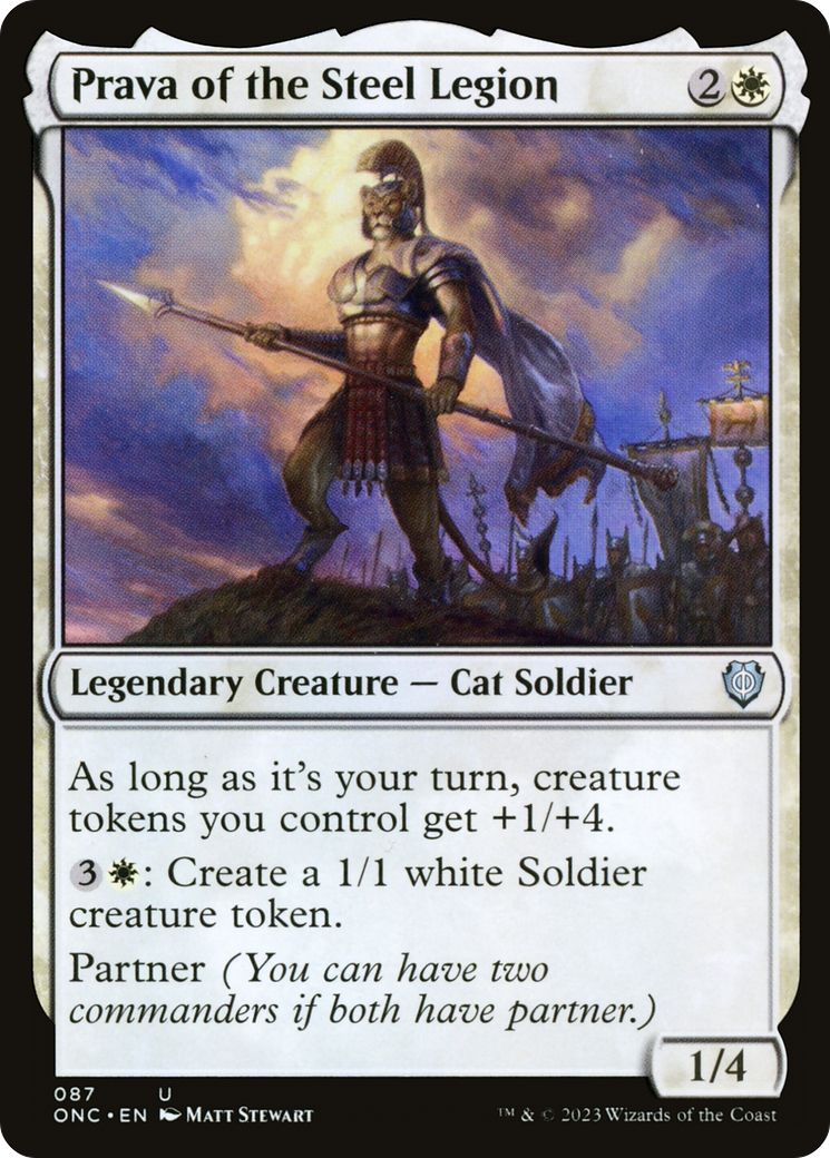 Prava of the Steel Legion (ONC-087) [Phyrexia: All Will Be One Commander] MTG Single Wizards of the Coast