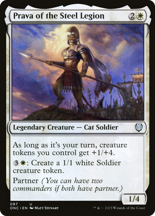 Prava of the Steel Legion (ONC-087) [Phyrexia: All Will Be One Commander] MTG Single Wizards of the Coast
