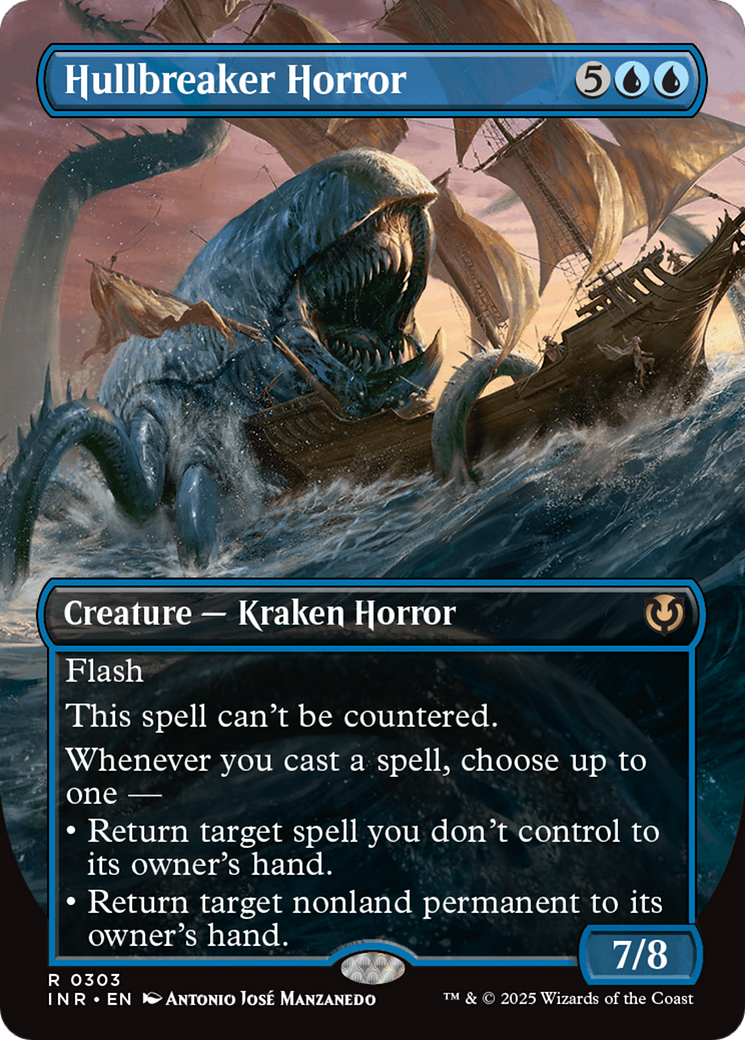 Hullbreaker Horror (INR-303) [Innistrad Remastered] (Borderless) Foil MTG Single Wizards of the Coast