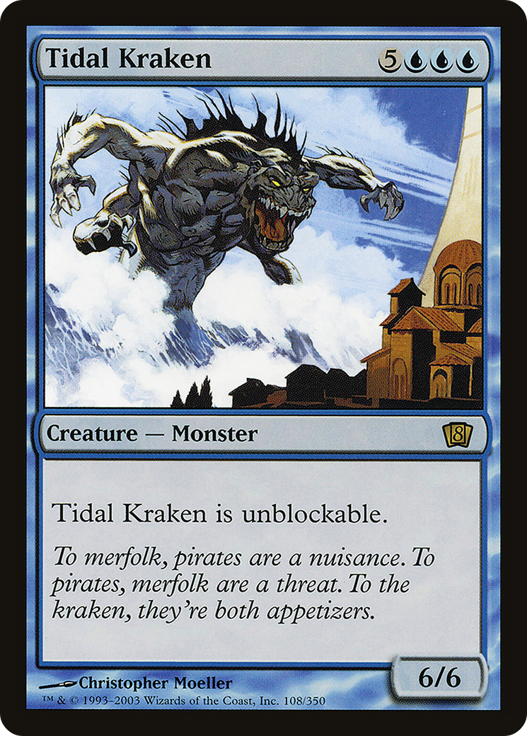 Tidal Kraken (8ED-108) [8th Edition] MTG Single Wizards of the Coast