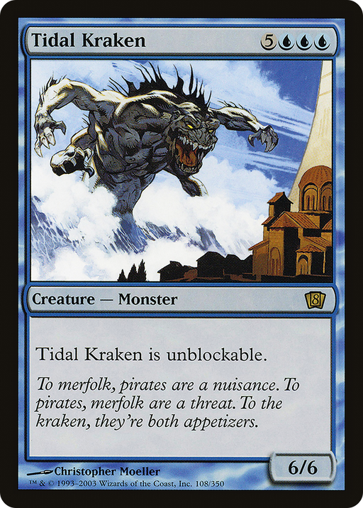 Tidal Kraken (8ED-108) [8th Edition] MTG Single Wizards of the Coast