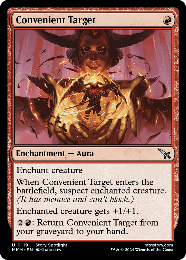 Convenient Target (MKM-119) [Murders at Karlov Manor] MTG Single Wizards of the Coast