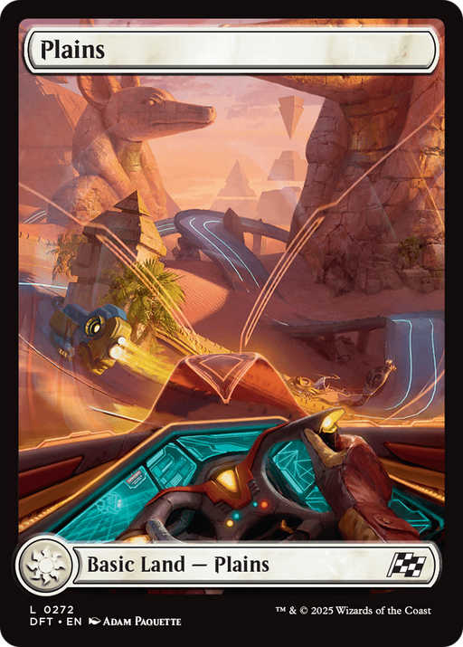 Plains (0272) (DFT-272) [Aetherdrift] Foil MTG Single Wizards of the Coast
