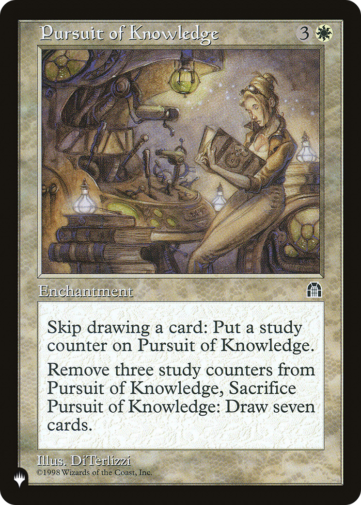 Pursuit of Knowledge (LIST-) [Mystery Booster] The List MTG Single Wizards of the Coast