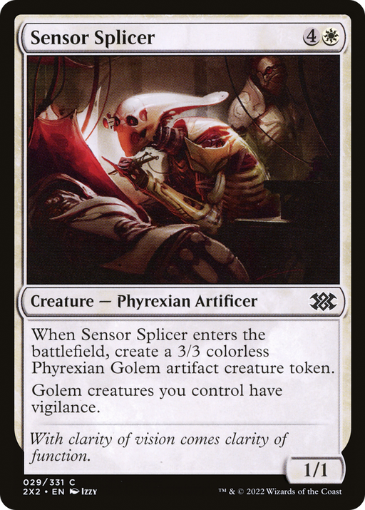 Sensor Splicer (2X2-029) [Double Masters 2022] Foil MTG Single Wizards of the Coast