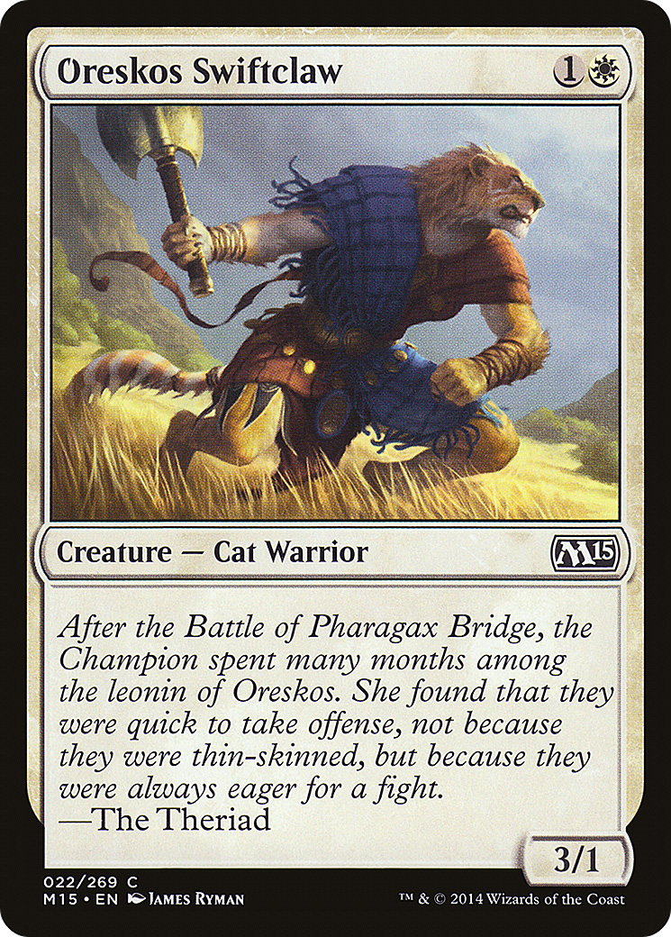 Oreskos Swiftclaw (M15-022) [Magic 2015] MTG Single Wizards of the Coast